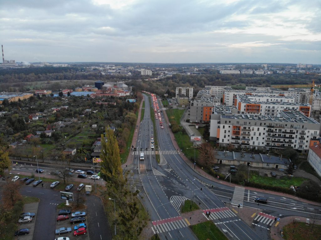 Poznań z drona